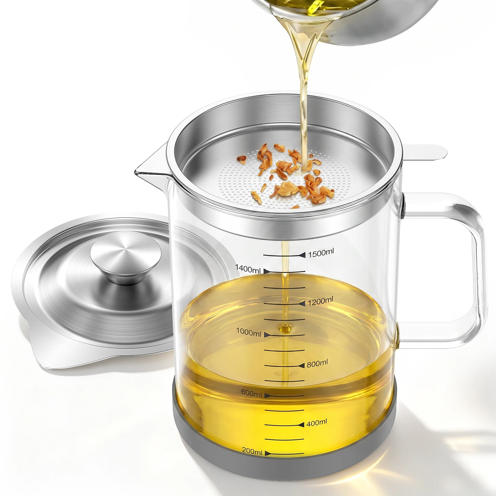 Home Cooking Oil Filter - Contenitore per Olio in Vetro da