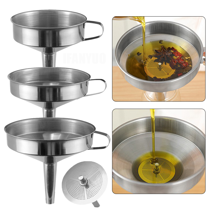 Set di Imbuti in Acciaio Inox  - Home Cooking Oil Filter recensione e prezzo